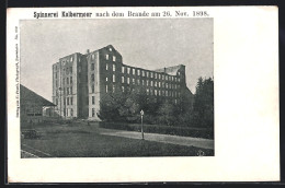 AK Kolbermoor, Spinnerei Nach Dem Brand Am 26.11.1898  - Catastrophes