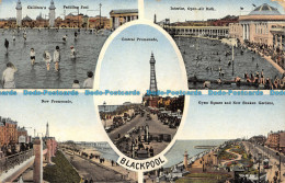 R116882 Blackpool. Multi View. R. Downs. 1930 - Wereld