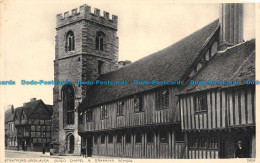 R116894 Stratford Upon Avon. Guild Chapel And Grammar School. Photochrom. No 755 - Wereld