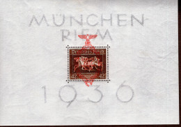 Deutsches Reich Block 10 Das Braune Band Mit Aufdruck MNH Postfrisch ** Neuf (2) - Blokken