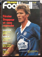 France Football Nº2105 / Aout 1986 - Sin Clasificación