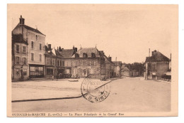 41 LOIR ET CHER  - OUZOUER LE MARCHE La Place Principale Et La Grand'Rue - Sonstige & Ohne Zuordnung