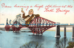 R117211 I Am Having A High Old Time At The Forth Bridge. Valentine. 1909 - Wereld