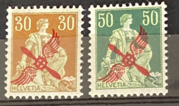 Suisse Poste Aérienne YT N° 1 Et 2 Neufs *. TB - Unused Stamps