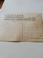 108C ) Storia Postale Cartoline, Intero, Cartolina Postale Domus Film Calzoleria Cineteatrale - Marcophilie