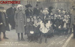 CARTE PHOTO : METZ SOUVENIR DE LA VISITE DE MADAME POINCARE 4 JANVIER 1919 GUERRE LORRAINE 57 MOSELLE - Metz