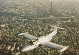 CARTE POSTALE ORIGINALE PHOTO DENTELEE:  AVION MORANE-SAULNIER M. S. 760  " PARIS " AU DESSUS DE PARIS - Matériel