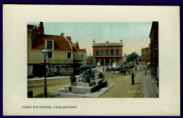 Ref 1652 - Early Postcard - Corn Exchange & Cannon - Chelmsford Essex - Sonstige & Ohne Zuordnung