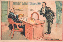 Chromo Chocolat Du Planteur De Caiffa Visite Officielle - Autres & Non Classés