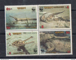 Bangladesh- 1990 -   Endangered Wildlife - Gharial .  - Set - MNH ( OL 07/05/2022) - Bangladesh