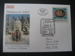 Österreich- Oberndorf 27.11.1987, FDC 200. Geburtstag Franz Xaver Gruber - Cartas & Documentos