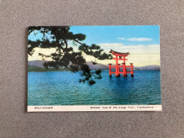 Distant View Of The Large Torii Itsukushima Carte Postale Postcard - Other & Unclassified