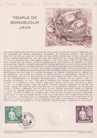 1979 FRANCE Document De La Poste Temple De Borobudur Java N° 2036 - Postdokumente