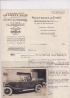 Selve, 9-36 PS, 1926-1927 Carte Postale Et Facture Cycles Autos Motos AMBERIEU ( Ain) 5 Novembre 1928 - Passenger Cars