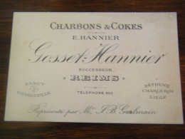 C.P.A.- Reims (51) - Gosset Hannier - Successeur - Charbons & Cokes -  1930 - SUP (HW 62) - Reims