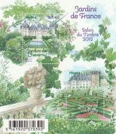 France 2011 Jardins De France Cheverny Et Villandry Loir Et Cher Et Indre Et Loire Bloc Feuillet N°f4580 Neuf** - Mint/Hinged