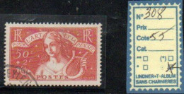 FRANCE OBLITERE - N° 308 - Used Stamps