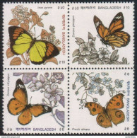 Bangladesh - 1990 - Butterflies - Set - MNH. ( OL 04/05/2022) - Bangladesch