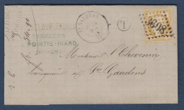 Haute Garonne -  G.C. 3608 Et Cachet 17  ST GAUDENS Et  T De POINTIS INARD - 1849-1876: Période Classique