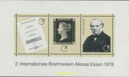 678876 MNH ALEMANIA 1978 INTERNATIONALE BRIEFMARKEN-MESSE ESSEN 1978. VIÑETA - Other & Unclassified