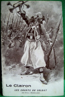 CPA  WW1  Carte Double JOURNEES Du POILU 1915 LE CLAIRON , ZOUAVE ,ZOUAVES CHANTS DU SOLDAT , Numérotée LAPINA  WWI - Patriottisch