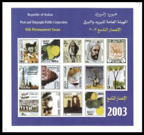 (034 FO) Sudan 2003 / Definitives Sheet / Bf / Bloc / Rare / Scarce / READ ** / Mnh  Michel BL 6 - Sudan (1954-...)