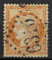 FRANCE Classique, B Obl. GC:  6316 (Lyon,Rhône,1) Sur Y&T 38a - 1870 Belagerung Von Paris