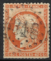 FRANCE Classique, B Obl. GC:  6316 (Lyon,Rhône,1) Sur Y&T 38 - 1870 Belagerung Von Paris