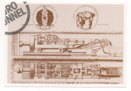 EURO TUNNEL - LE TUNNELIER À AIR COMPRIMÉ DE MESSIEURS BEAUMONT ET ANGLAIS EN 1882 - Trains