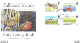 Definitiva. Fauna. Uccelli 1998. 3 FDC. - Falklandinseln