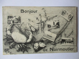 Cpa...Noirmoutier...bonjour De Noirmoutier...(multi-vue) - Noirmoutier