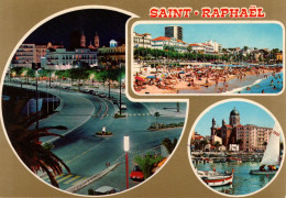 SAINT-RAPHAEL - Le Terrasse Des Bains Vue Nuit - La Plage - Le Port - Saint-Raphaël