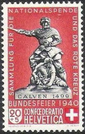 Schweiz Suisse Pro Patria 1940; Calven "SOCKEL SOCLE" Zu 7 Mi 368 Yv 352  ** MNH (Zumstein CHF 23.00) - Unused Stamps