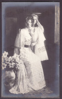 RO 97 - 24486 Queen MARY, Maria & Princess ELISAVETA, Romania - Old Postcard, Real Photo - Unused - Romania