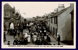 Ref 1652 - 1910 RP Postcard - Riding Of The Sanquhar Marches - Dumfries & Galloway (2) - Dumfriesshire