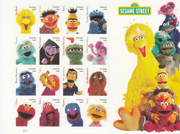2019 USA Sesame Street Muppets Television Children Miniature Sheet Of 16 @ BELOW Face Value - Unused Stamps