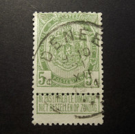 Belgie Belgique - 1907 -  OPB/COB  N° 83 - 5c  - Obl.  DENEE 1911 - 1893-1907 Wappen