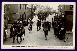 Ref 1652 - 1910 Real Photo Postcard - Riding Of The Sanquhar Marches - Dumfries & Galloway - Dumfriesshire