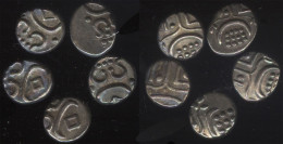 English India State Travancore 5  Chuckram Coins Ca 1860 - Indien