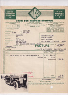 DELAGE TYPE CO Et Facture Ancienne YACCO Huile Des Records Du Monde Paris 17e  1936 - Automobiles
