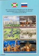 Burundi 2022, 60 Years Diplomatic Relartions With Russia, MNH S/S - Neufs