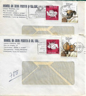 Portugal , 1989 , Birds , Azores , Estrelinha , Regulus Azoricus , Portuguese Navigators , 2 Covers From Funchal Madeira - Pájaros Cantores (Passeri)