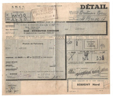 Lettre De Change SNCF / BOBIGNY NORD Pour   BRETENOUX / BIARS  Via BRIVE  (1783) - Bills Of Exchange