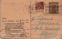 India Postal Stationery Ashoka 6p To Bikaner - Postcards