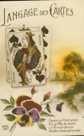 * LANGAGE DES CARTES * DAME DE PIQUE * PALLAS * DAVID * REX 1820 * POEME - Playing Cards