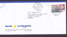Spain BARCELÓ Las Margaritas Gran Canaria Registered Certificado MASPALOMAS Las Palmas 1996 Cover Letra ATM / Frama - Maschinenstempel (EMA)