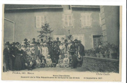 CPA Noce Charollaise - Souvenir De La Fête Républicaine De Dompierre Les Ormes (71) - Sonstige & Ohne Zuordnung