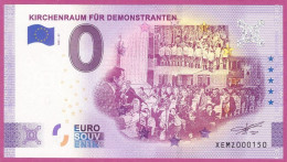 0-Euro XEMZ 27 2021 KIRCHENRAUM FÜR DEMONSTRANTEN - SERIE DEUTSCHE EINHEIT - Privatentwürfe