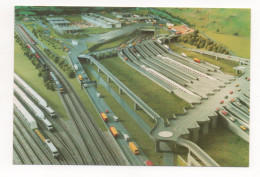 EURO TUNNEL - MAQUETTE DU TERMINAL DE FOLKESTONE - Trenes