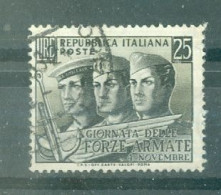 ITALIE - N°638 Oblitéré - Journée De L'Armée. - 1946-60: Gebraucht